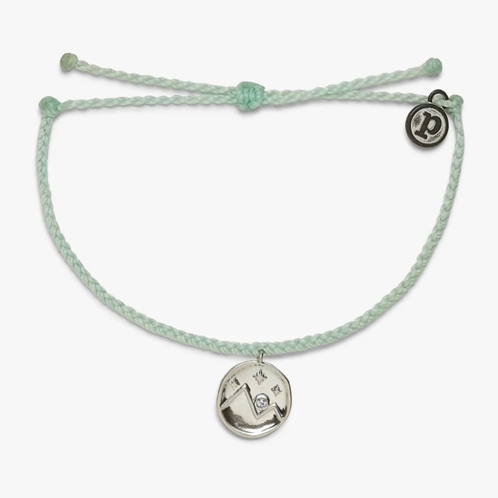 PURA VIDA CRYSTAL MOUNTAIN COIN BRACELET in Winterfresh